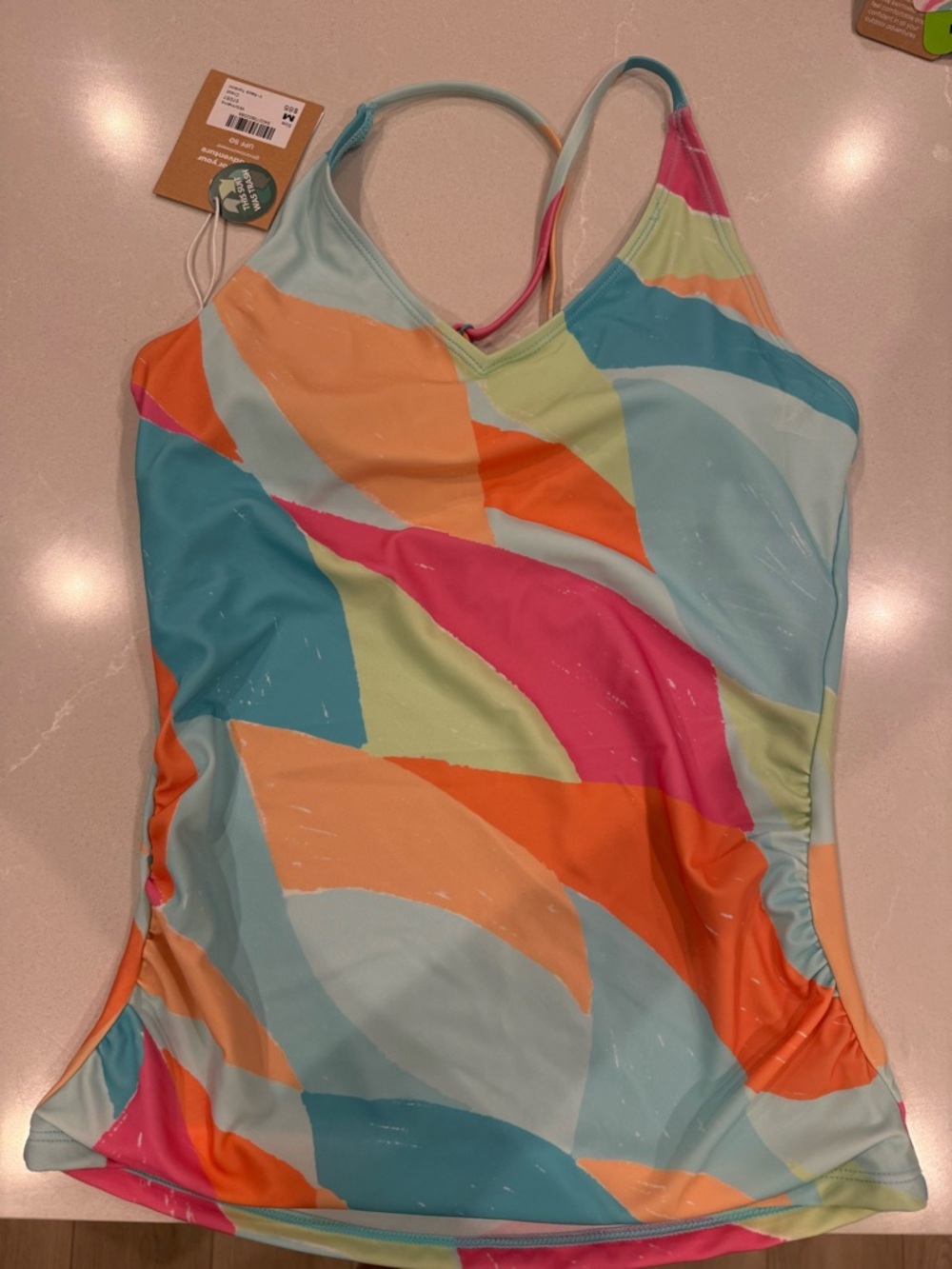 Nani Multicolor Abstract Tankini Top -